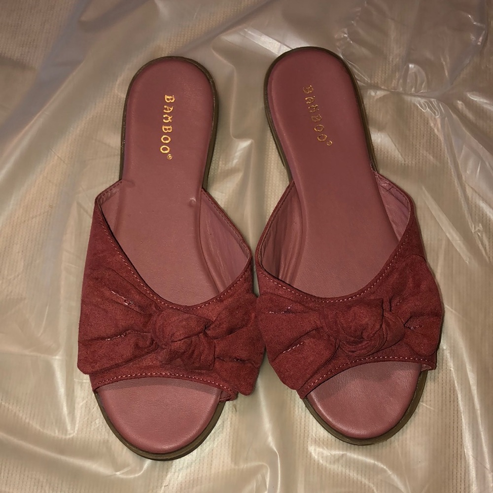 Blush pink sandals